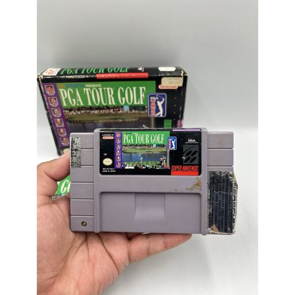 PGA Tour Golf Super Nintendo SNES Complete with Manual VTG Video Game - Picture 4 of 14